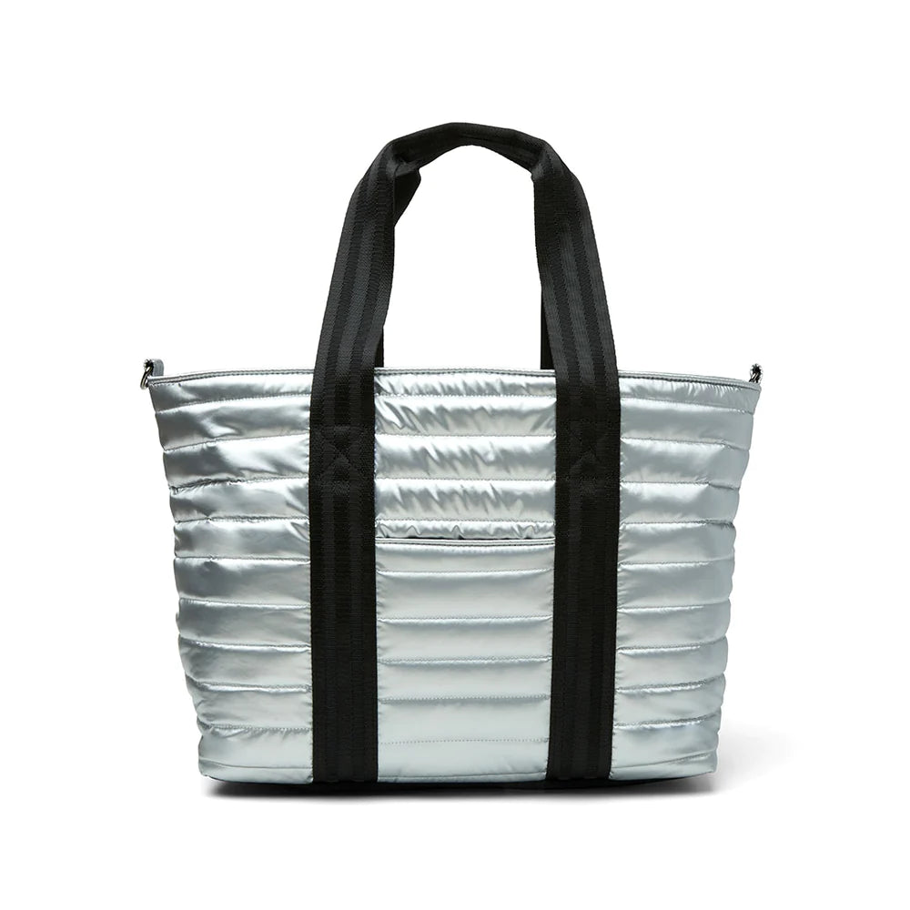 Think Royln Wingman Bag In Silver Liquid in Black