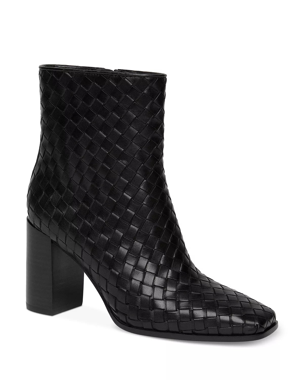 Paige Frances Woven Bootie- Black