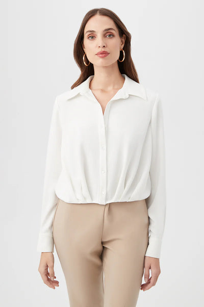 Trina Turk Renlee Shirt- Whitewash