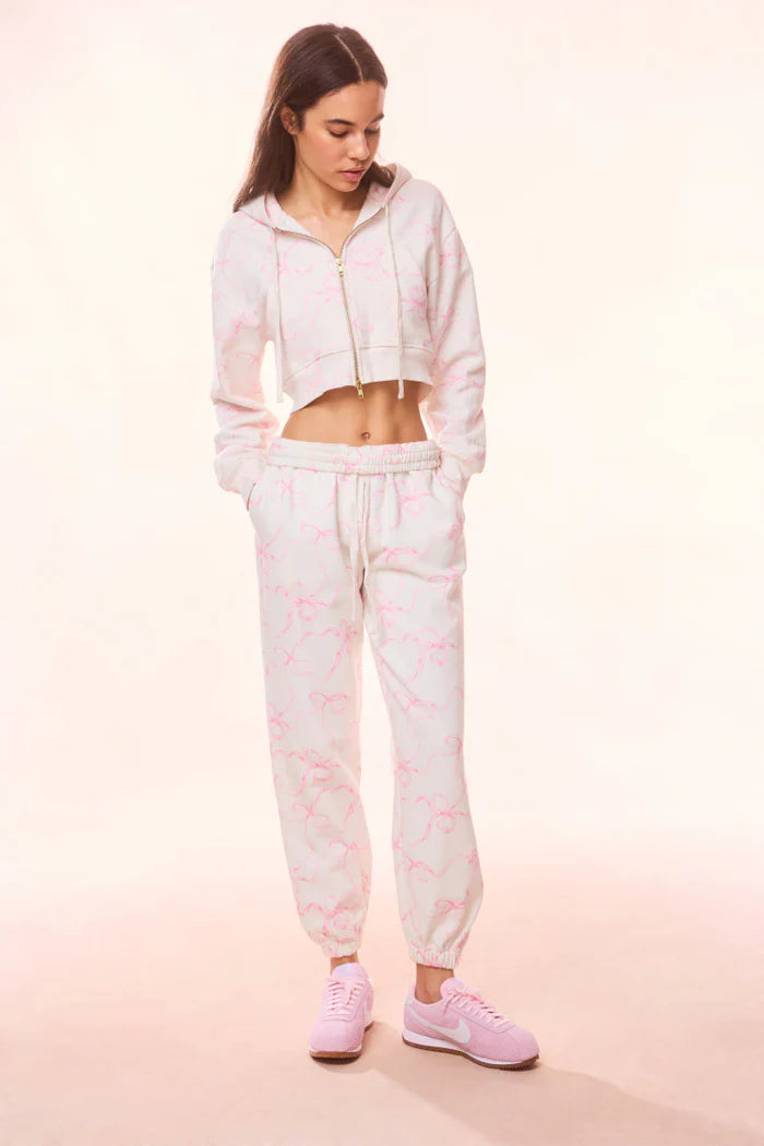 LoveShackFancy Lillia Bow Sweatpant