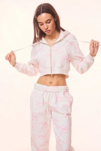 LoveShackFancy Pierra Crop Hoodie