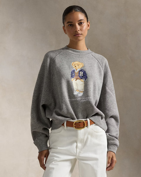 RL Arctic Fleece Bear Sweatshirt- Grey Heather