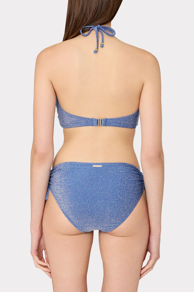 Milly Shimmer Bikini Bottom- Blue