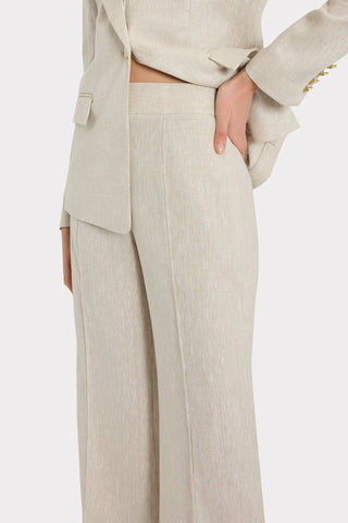Milly Noa Linen Straight Leg
