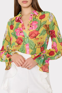 Milly Lacey Tulip Rosette Blouse