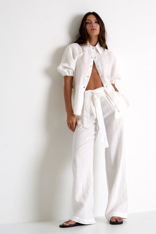 Shan Linen Pant- Cream