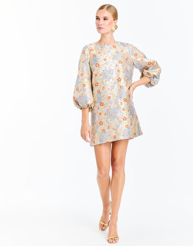 Mestiza Rosanna Mini Dress- Champagne Blue