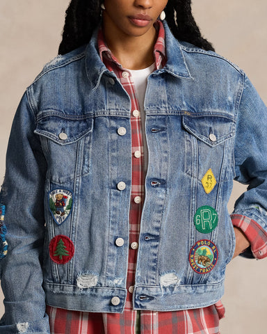 RL Denim Patched Jacket