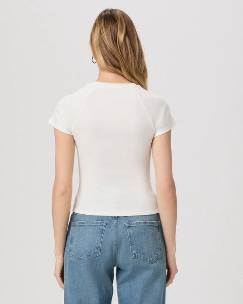 Paige Bijou Tee- Ivory