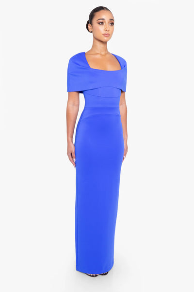 Black Halo Bernice Gown- Vibrant Blue