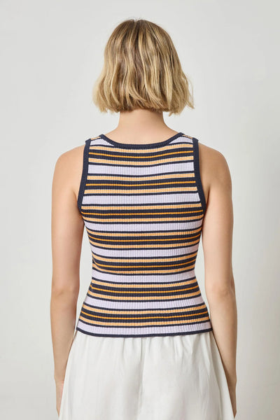 Lilla P Striped Scoop Neck Tank