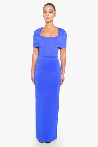 Black Halo Bernice Gown- Vibrant Blue