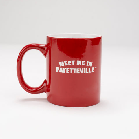 Meet Me In Fayetteville Mug- Red