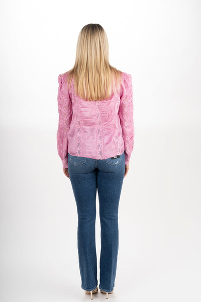 LoveShackFancy Jacque Top- Tulip Pink