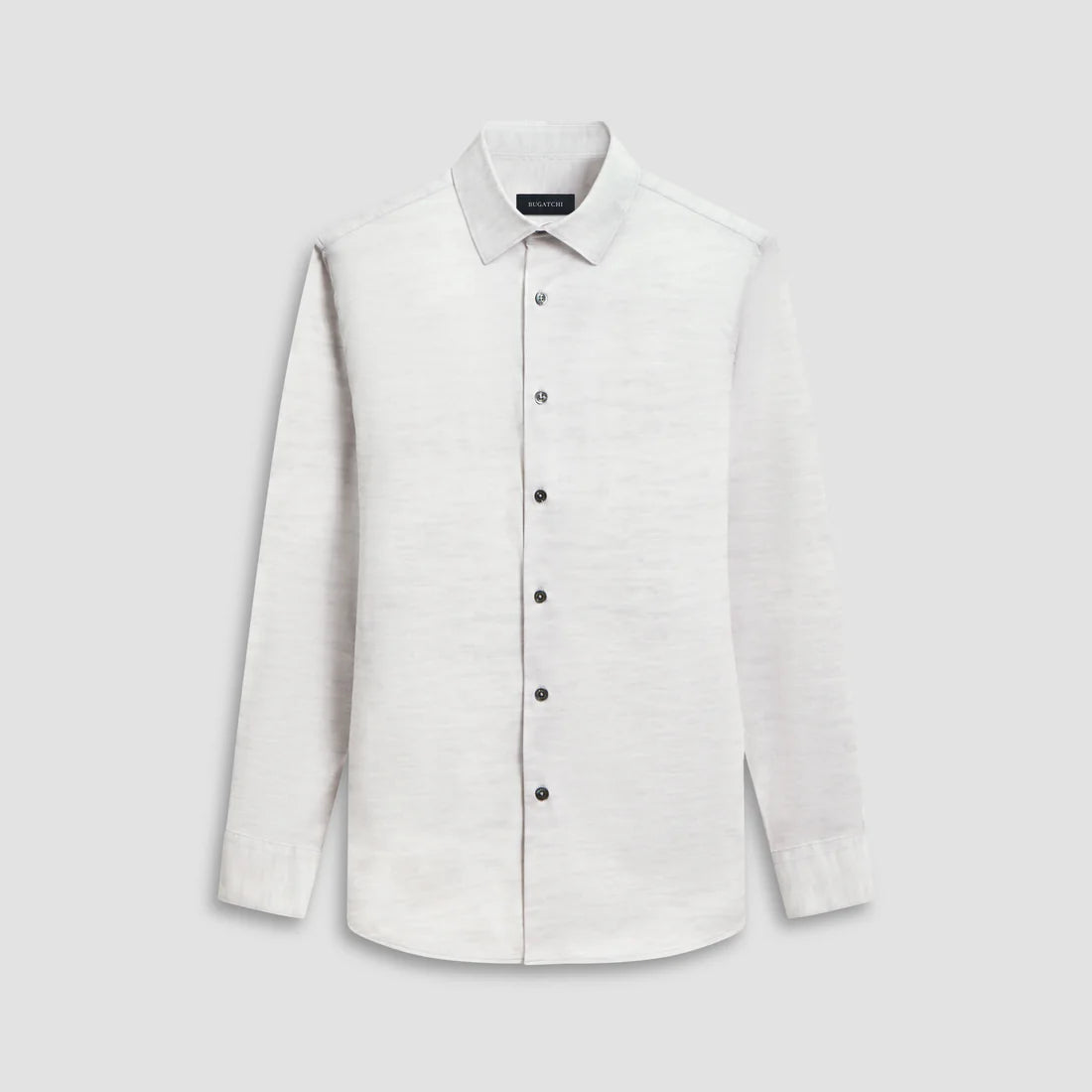 Bugatchi Button Front Shirt- Plat