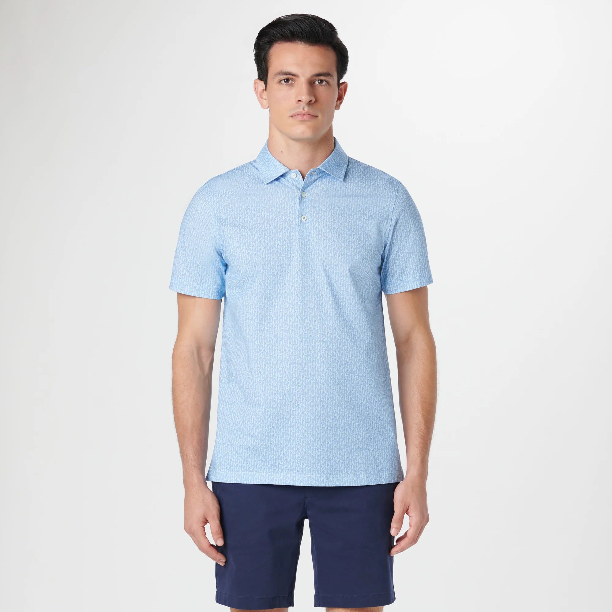 Bugatchi  Polo Golfer- Azure