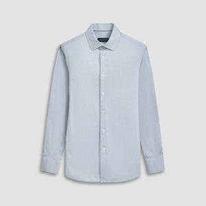 Bugatchi Button Front Shirt- Mint Dot Multi