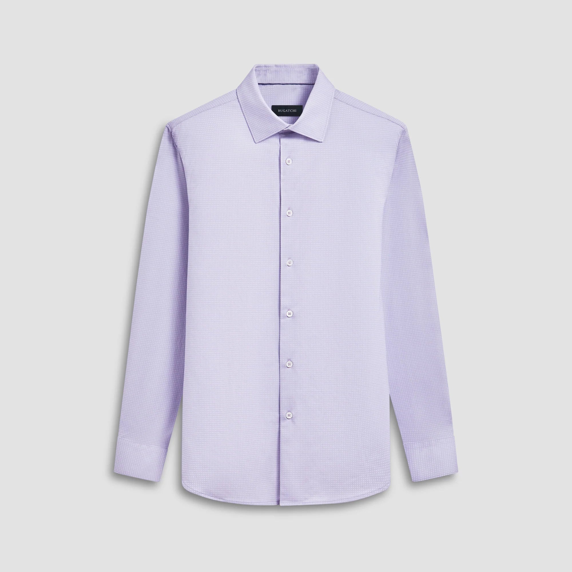 Bugatchi Lilac W/Blue Dot Longsleeve Shirt