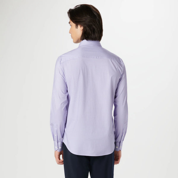 Bugatchi Lilac W/Blue Dot Longsleeve Shirt