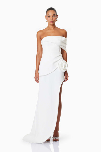 Elliatt Bethany Off The Shoulder Gown- White