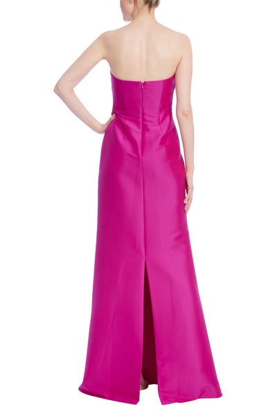 Badgley Mischka Strapless Sweetheart Neckline Gown- Fuschia