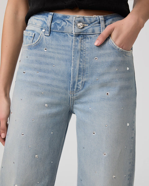 Paige Sasha Eza Crystal Embellished Jean