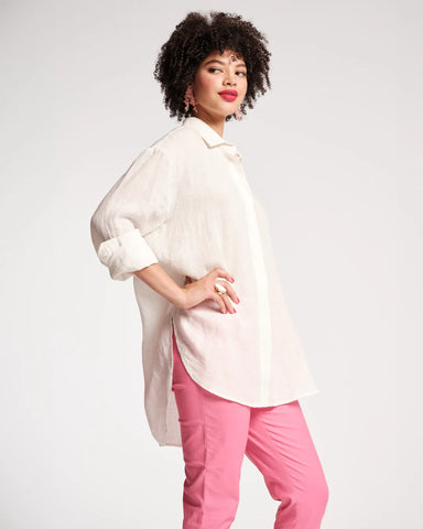 FV Oversized Linen Shirt- Oyster