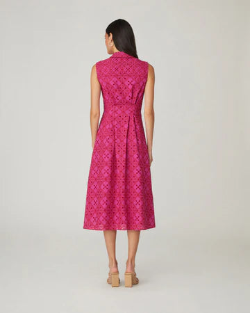 Shoshanna Deco Dress- Raspberry