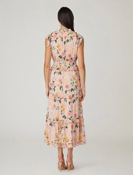 Shoshanna Maren Dress- Blush/Green Multi