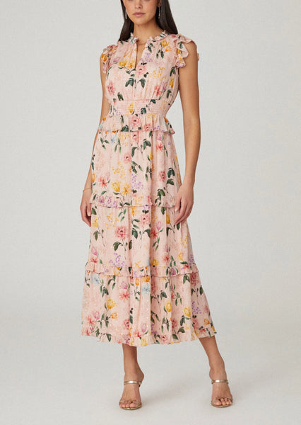 Shoshanna Maren Dress- Blush/Green Multi