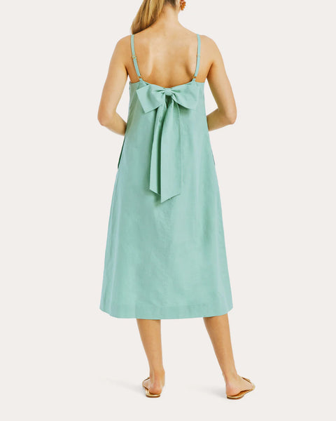 Mestiza Orzo Midi Dress-Sage Green