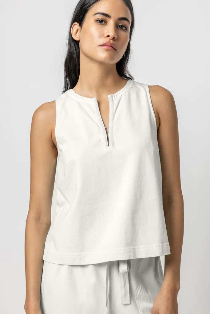 Lilla P Hook & Eye Top- White