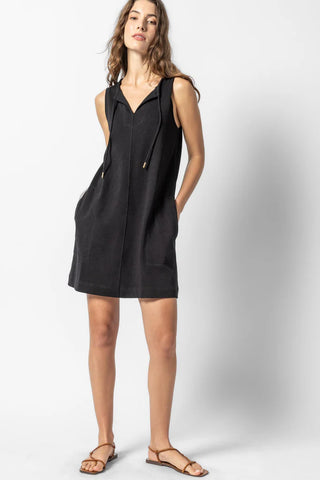 Lilla P Split Neck Sleeveless Dress