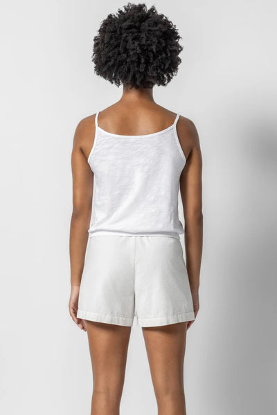 Lilla P Elastic Hem Camisole- White