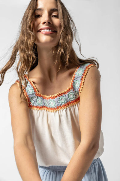 Lilla P Crochet Trim Tank