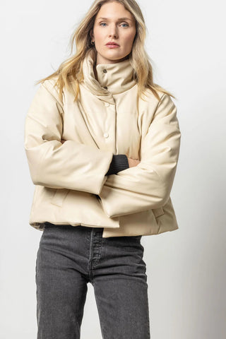 Lilla P Channel Quilted Jacket- Putty