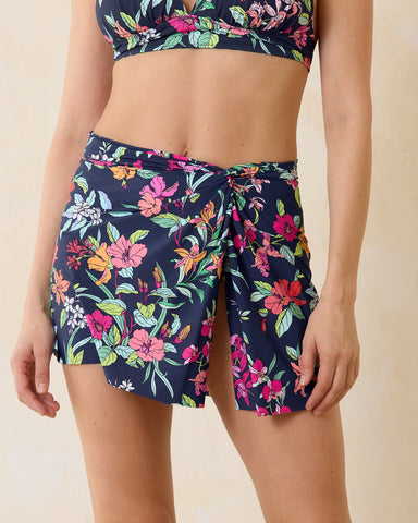 Tommy Bahama Summer Floral Sarong Swim Skirt