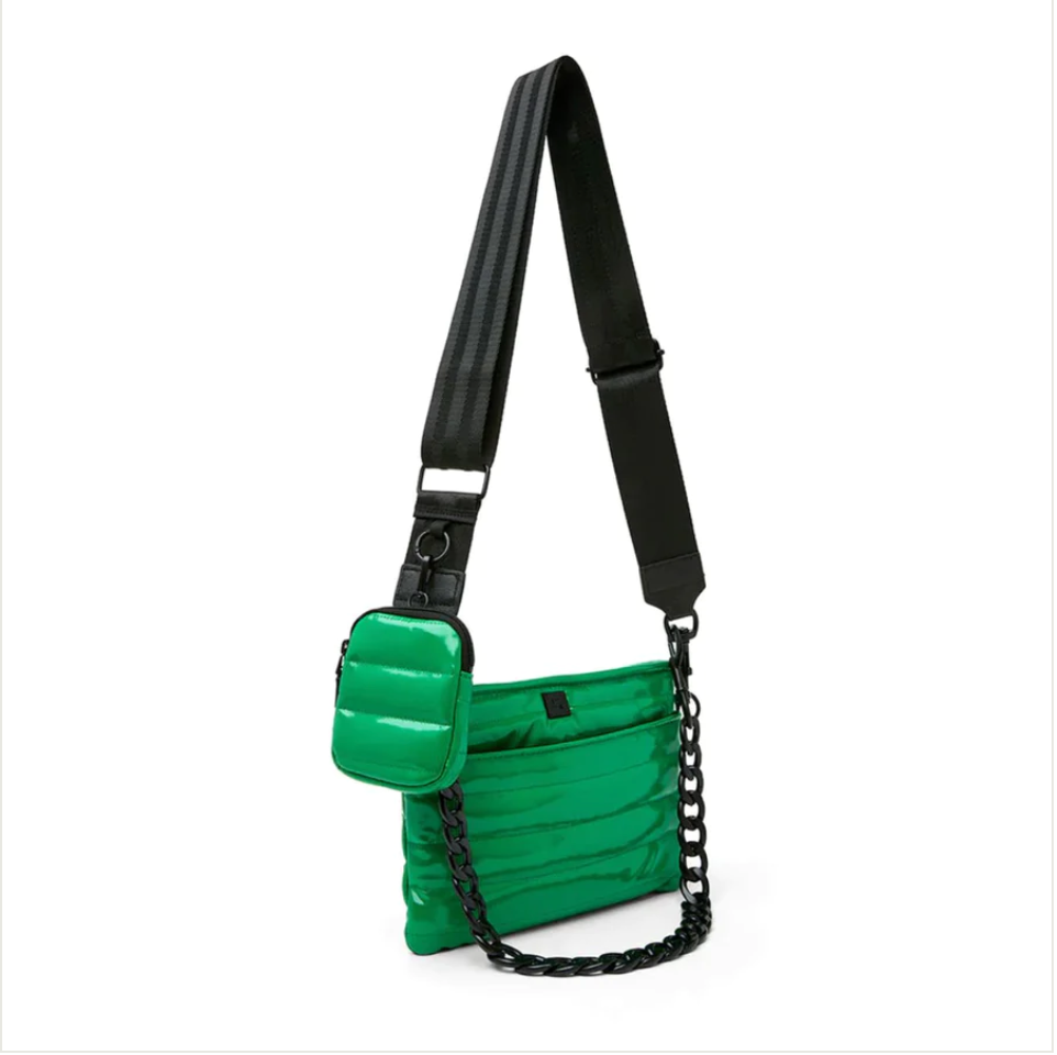 Downtown Crossbody by Think Royln Club Green Patent