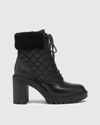 Paige Bryce Quilted Boot- Black