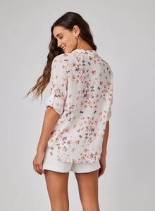 Bella Dahl Capri Button Down- Hana Floral Print