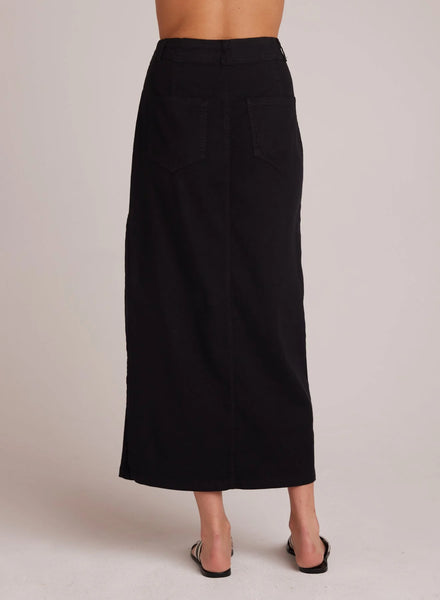 Bella Dahl Indigo Side Slit Skirt-Black