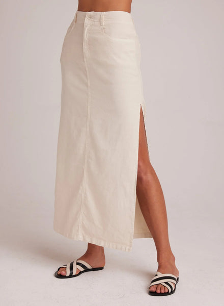 Bella Dahl Indigo Side Slit Skirt-Samba Sand