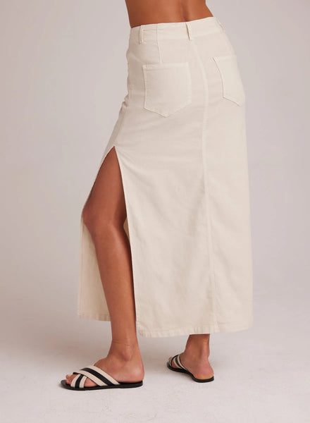 Bella Dahl Indigo Side Slit Skirt-Samba Sand