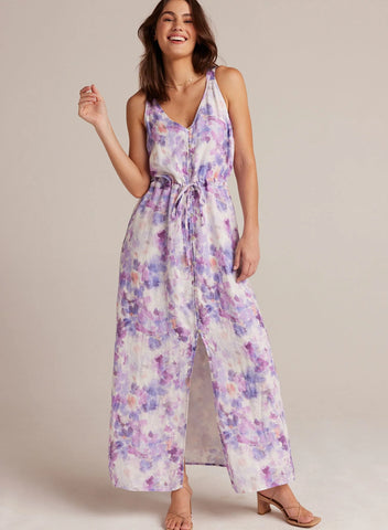 Bella Dahl Button Front Cami Dress- Iris Floral Print