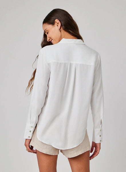 Bella Dahl Pintuck Button Down- White