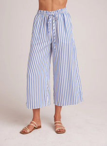 Bella Dahl Ruffle Waist Striped - Bahia Breeze