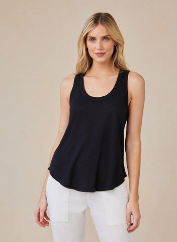 Bella Dahl Scoop Neck Tank- Black