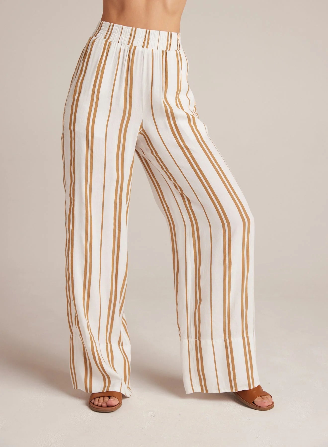 Bella Dahl Wide Leg Pant- Redwood Stripe