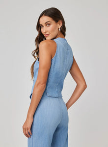 Bella Dahl Welt Pocket Vest- Sea Breeze